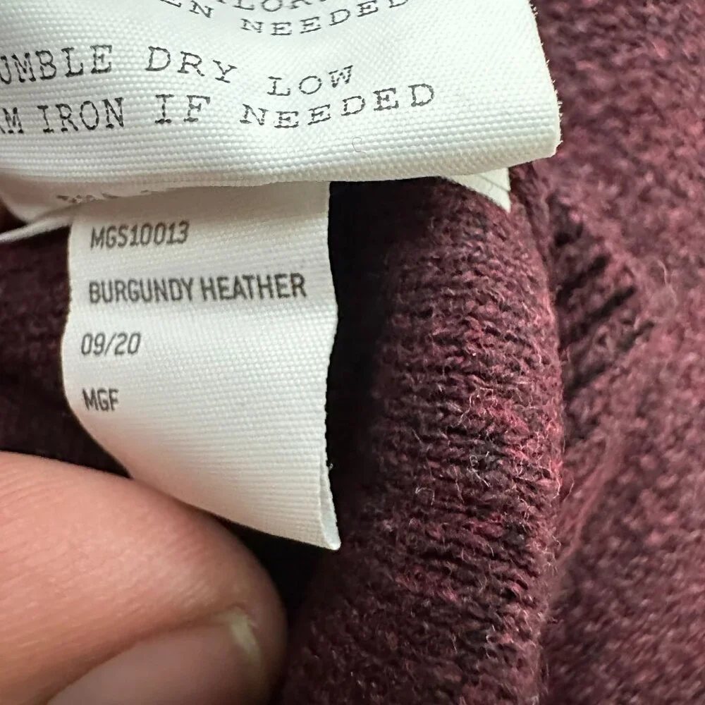 Red Ale By Alesbury Men's Burgundy Heather Sweater XL Crew Neck Long Sleeve